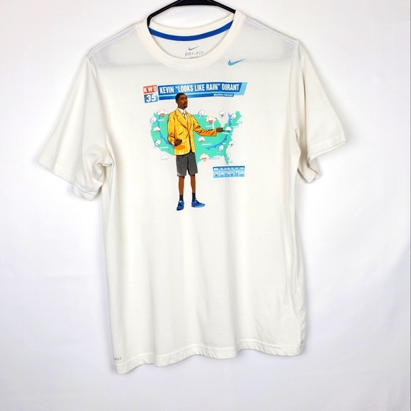 Nike Other - Nike White Graphic Tee - Kevin Durant Design Men XL